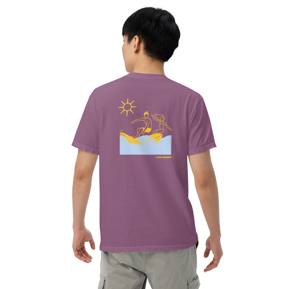 Live Sunny Uni-sex garment-dyed t-shirt – livesunnysunscreen