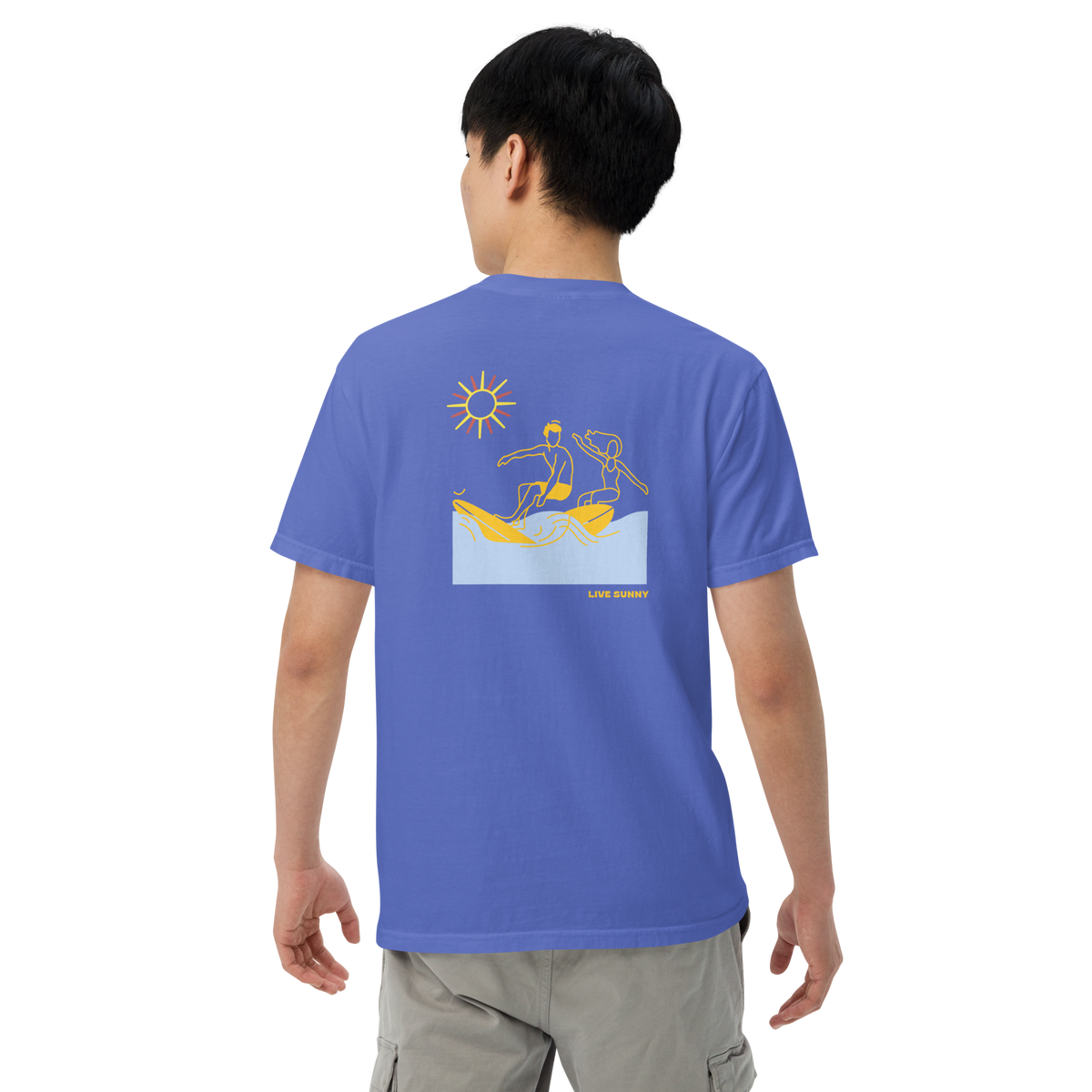 Live Sunny Uni-sex garment-dyed t-shirt – livesunnysunscreen