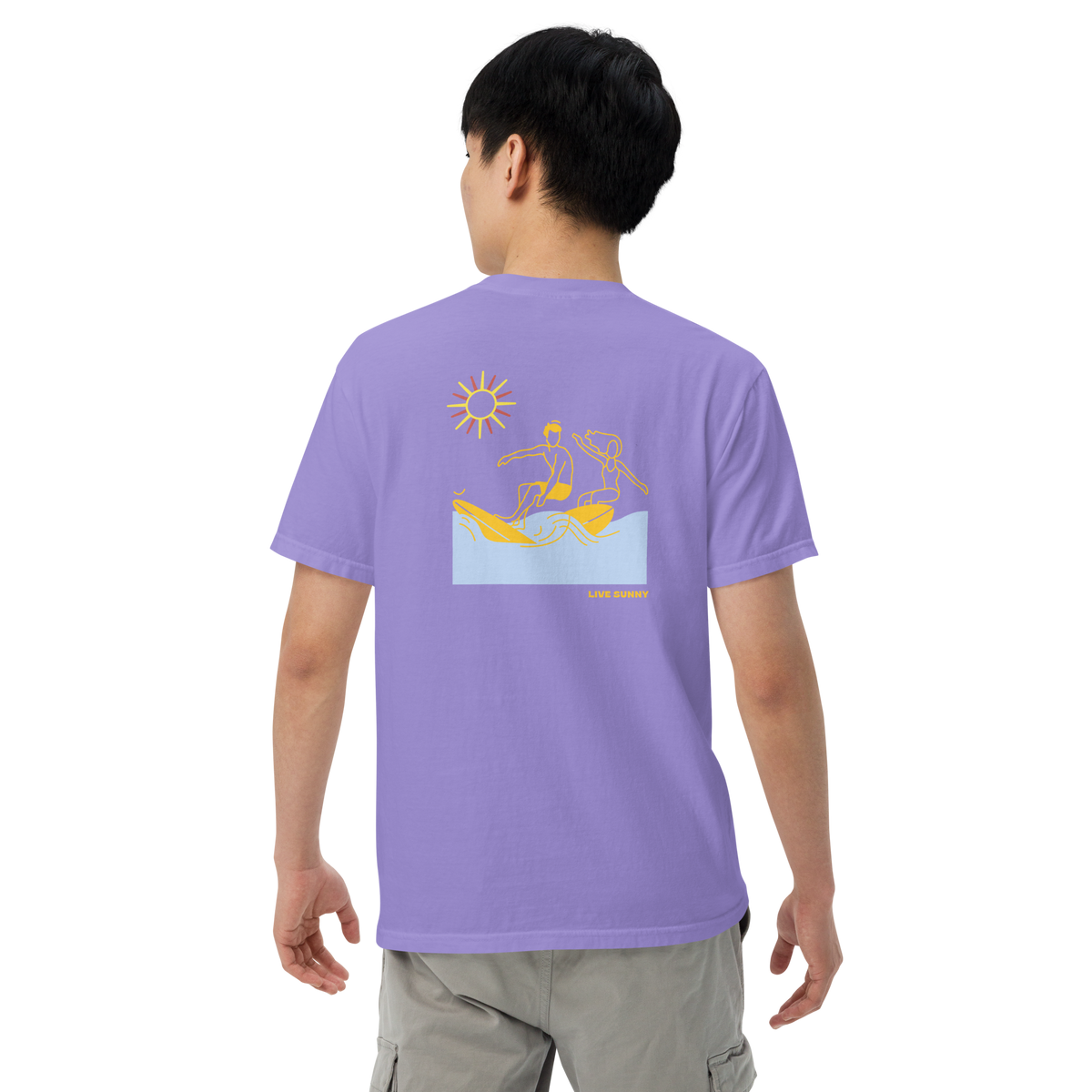 Live Sunny Uni-sex garment-dyed t-shirt – livesunnysunscreen