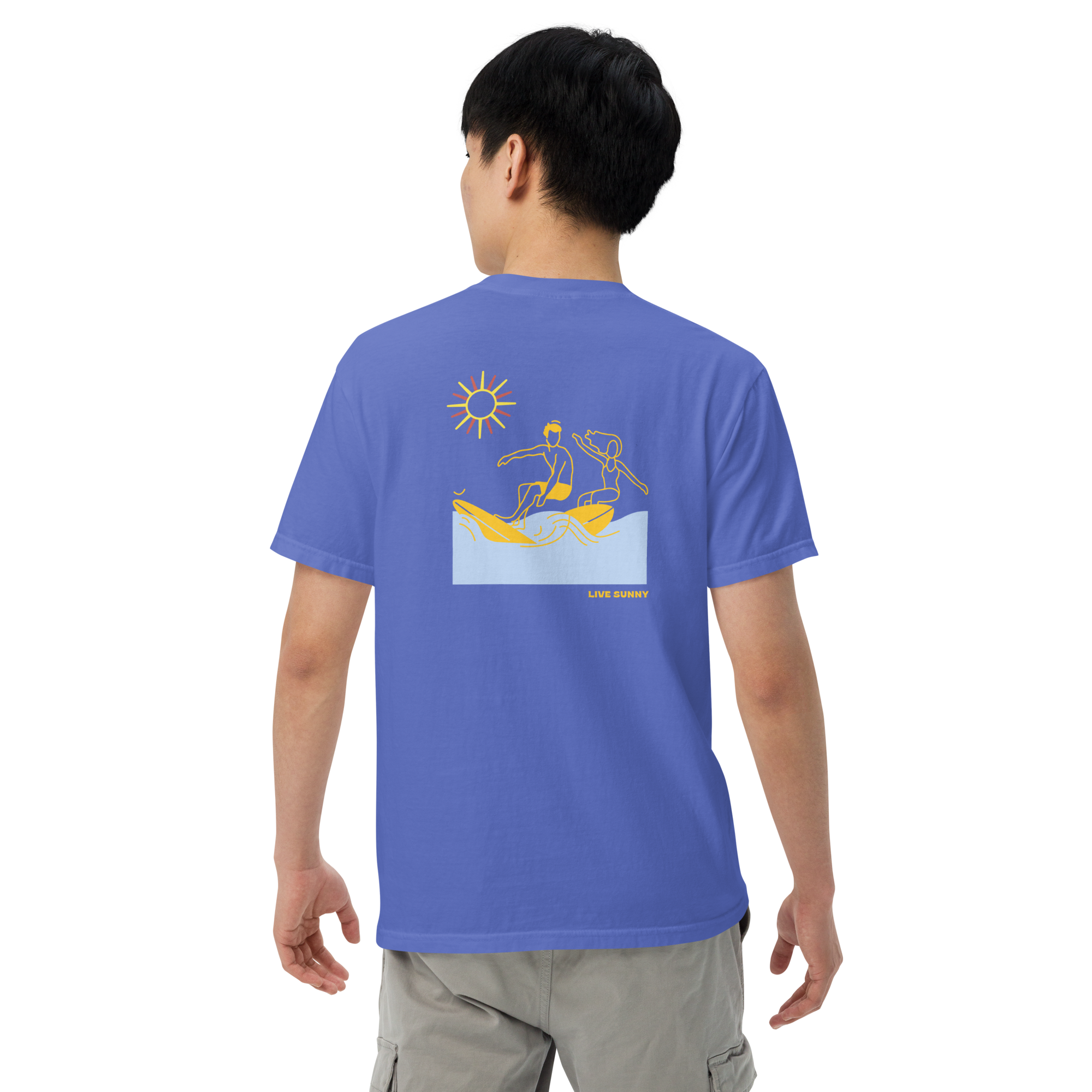 Live Sunny Uni-sex garment-dyed t-shirt – livesunnysunscreen