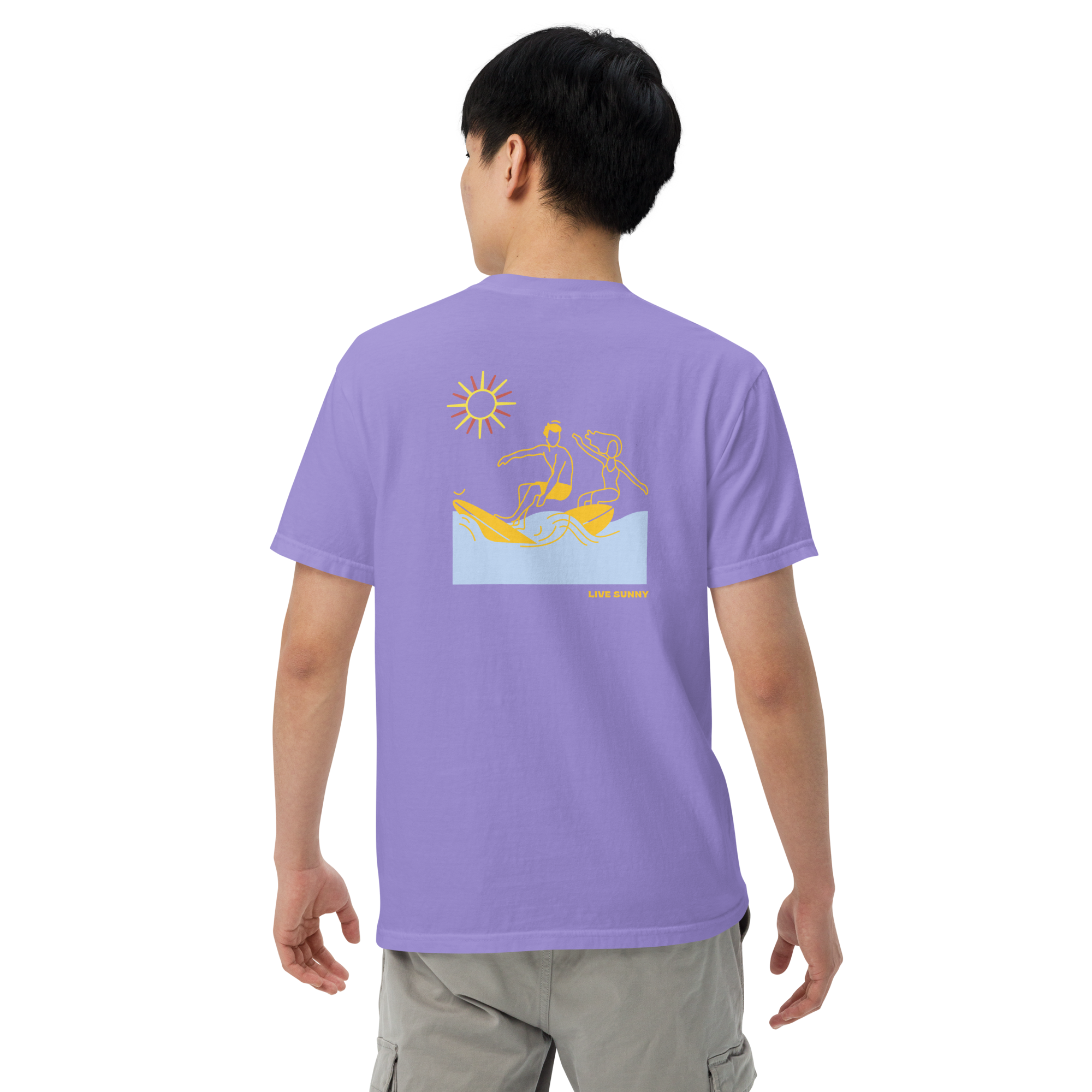 Live Sunny Uni-sex garment-dyed t-shirt – livesunnysunscreen
